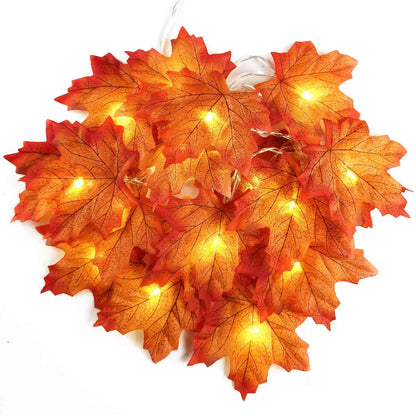 2/3/6M Decoration Artificial Maple Leaf Leaves Led Light