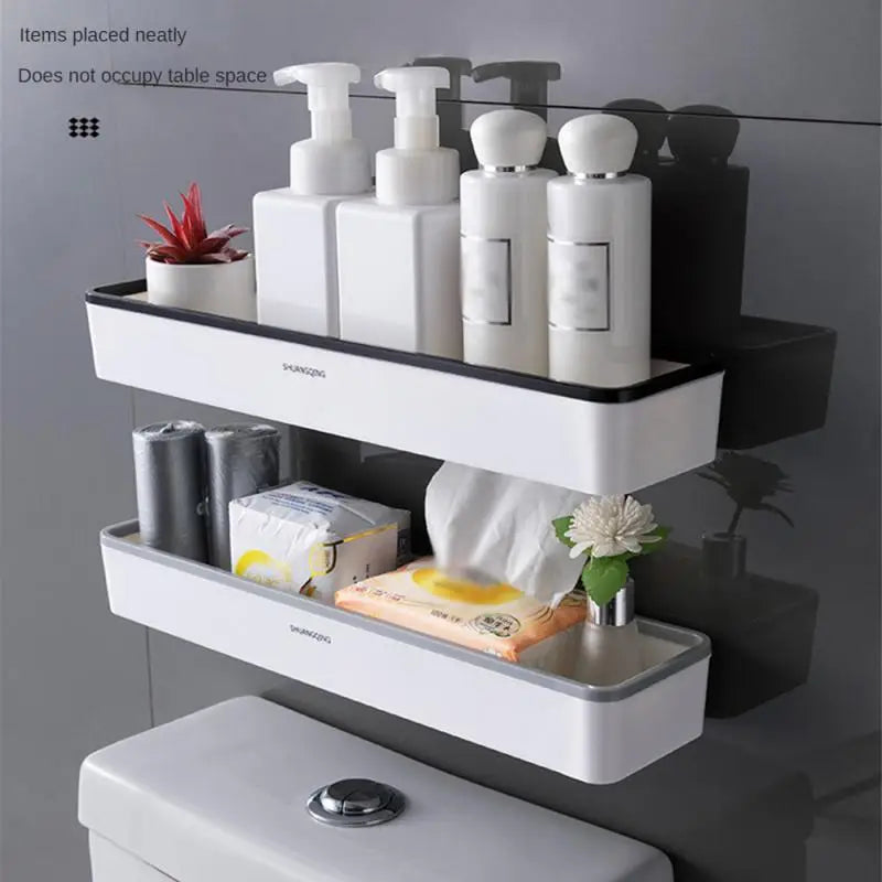 Wall Hanging Toilet Bathroom Storage Cabinet Rack