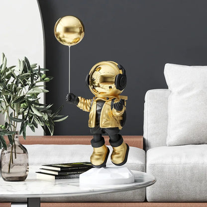 Floating Astronaut Statue Decor