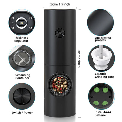 Electric Automatic Salt and Pepper Grinder Set