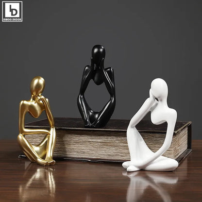 Sand Color the Thinker Abstract Statues Sculptures