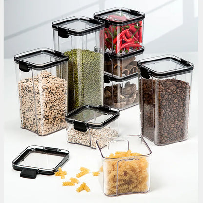 Kitchen Sealed Jar Plastic Multigrain Storage